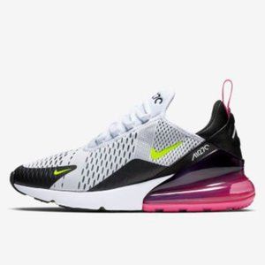 Nike Men's Air Max 270 Running Shoes White/Pink